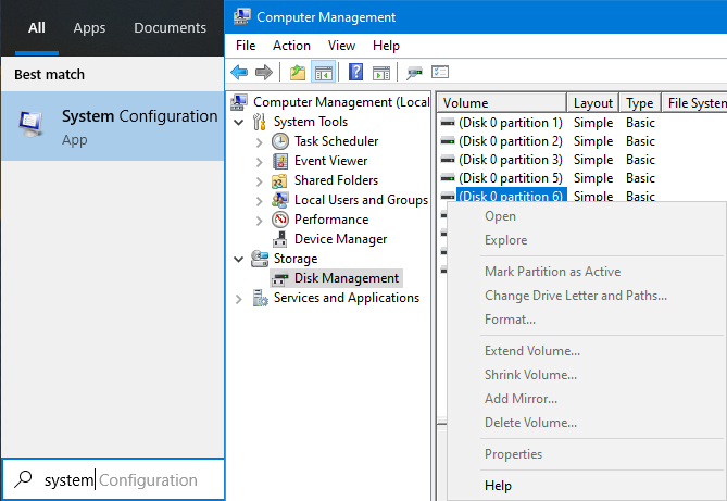 Image of Windows Partition Editor